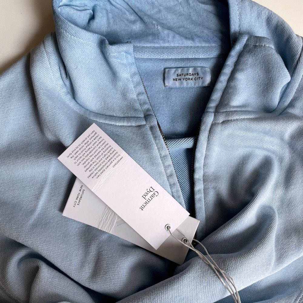 COPY - SATURDAYS NYC DYE FULL ZIP SWEATSHIRT SIZE M - Picture 3 of 11